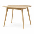Tavolo da pranzo quadrato in legno di rovere 75x75x75 cm