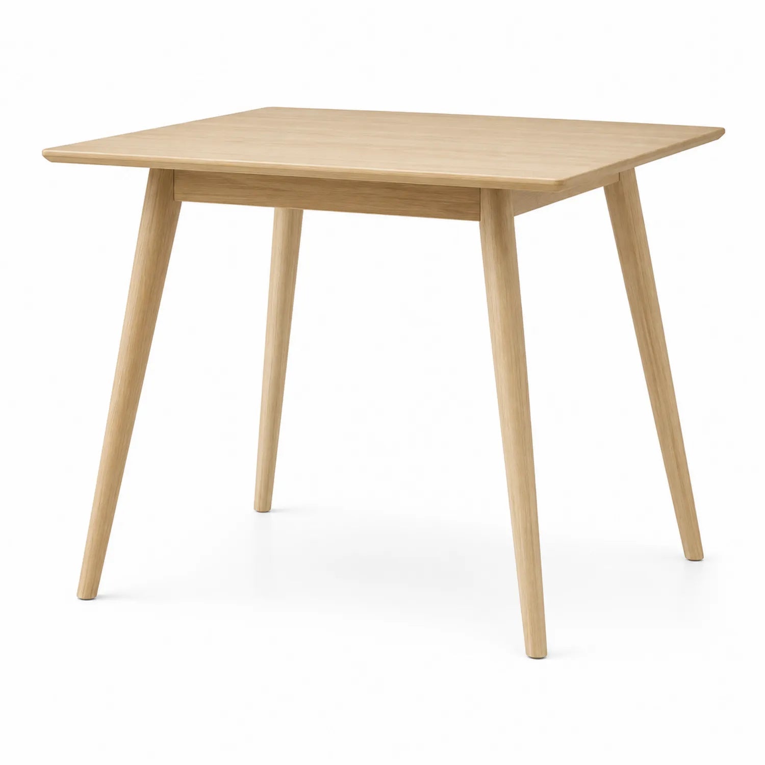 Tavolo da pranzo quadrato in legno di rovere 75x75x75 cm