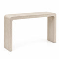 Consolle Rettangolare in Pietra Beige 120x40x75 cm