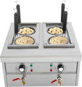 Cucina Elettrica in Acciaio Inox 220V con 4 Cestelli e Controllo Temperatura, 2x2 KW
