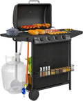 Griglia a Gas Outsunny con 5 Bruciatori Indipendenti, Termometro e Accessori Completi