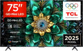 TCL 75Q6C Smart TV 75' QD-Mini LED 4K HDR, Google TV, Dolby Vision Atmos