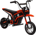 Moto Elettrica per Bambini 24V con Sospensione, Luci e Suoni, Velocit¨¤ Regolabile 8-16km/h, Ruote 30.5cm, Rosso