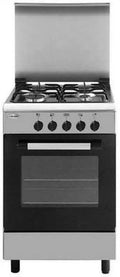 Glem Piastra a Gas Acciaio Inossidabile Installazione Libera Cucina Moderna