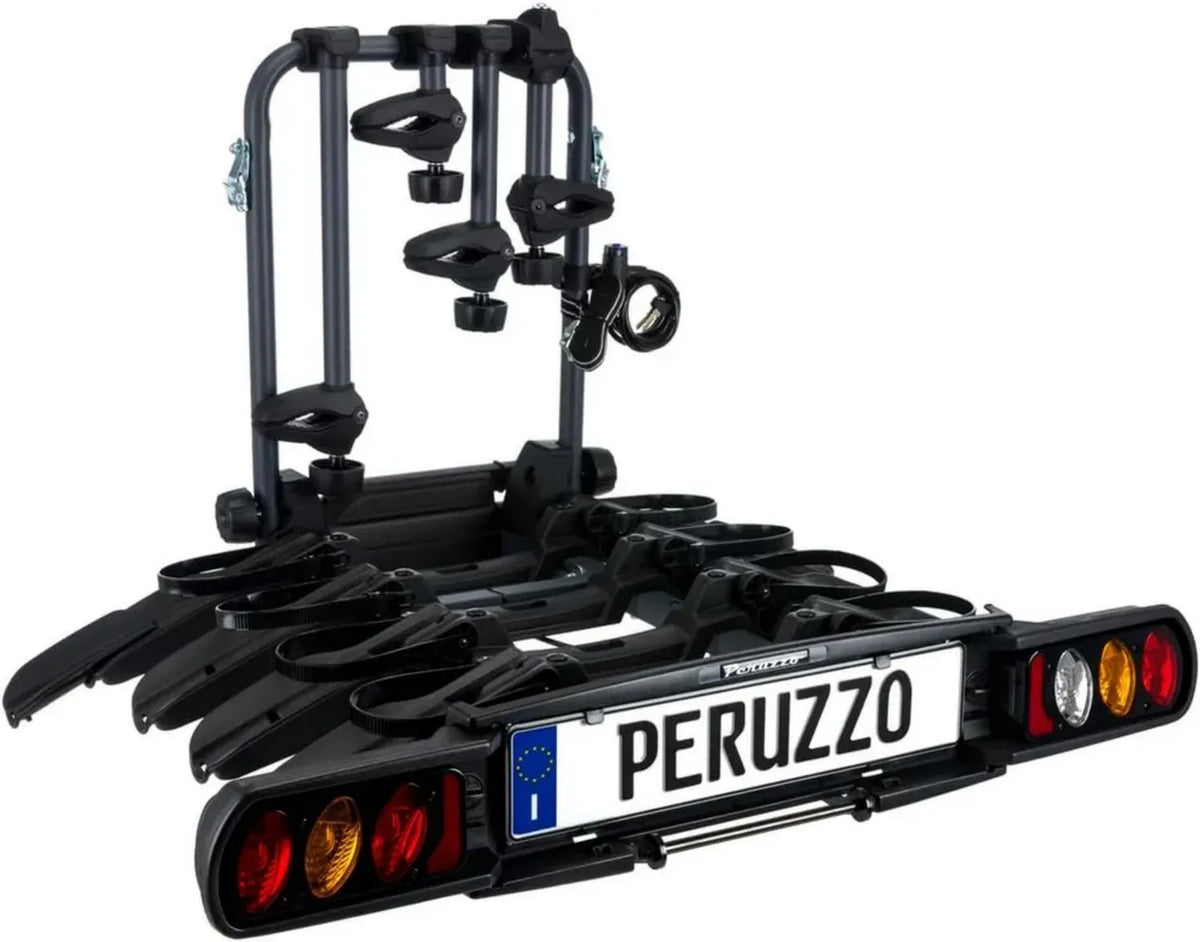 Portabici Peruzzo Pure Instinct per 4 Biciclette con Gancio Traino