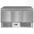 Tavolo Frigorifero Inox a 3 Porte 260L, Profondit¨¤ 700mm, Ideale per Bar e Ristoranti