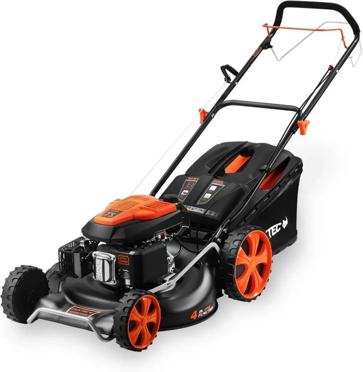 FUXTEC Tosaerba Semovente 53cm, 196cc, 6CV, 4-in-1, Cesto 70L