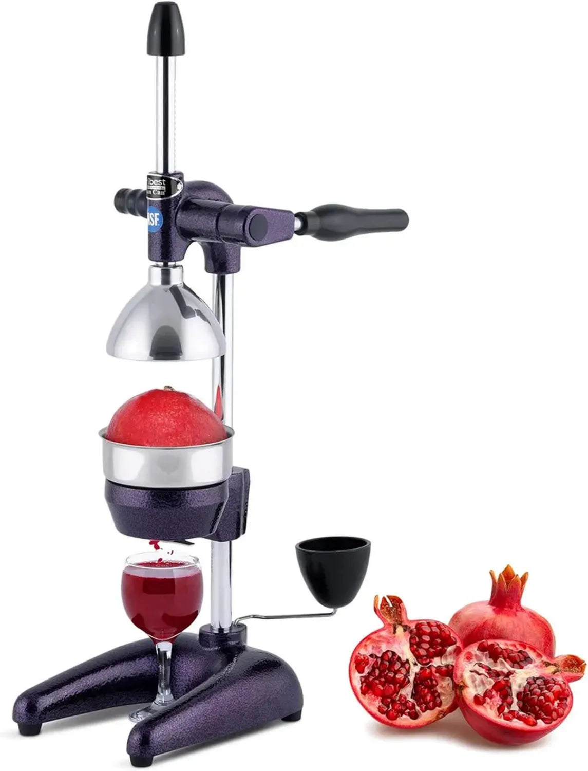 Spremiagrumi Professionale Tribest XL per Melograno e Agrumi, Acciaio Inox, Manuale e Robusto