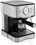 Macchina per Caff¨¨ Espresso a Capsule 1100W, 1,5L, con Montalatte e 3 Filtri