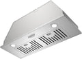 Hermitlux Cappa Aspirante da 30 Pollici, 600 CFM con 3 Velocit¨¤, Convertibile con/senza Condotto, Acciaio Inossidabile, LED Luminosi, Filtri Antigrasso e a Carboni Attivi