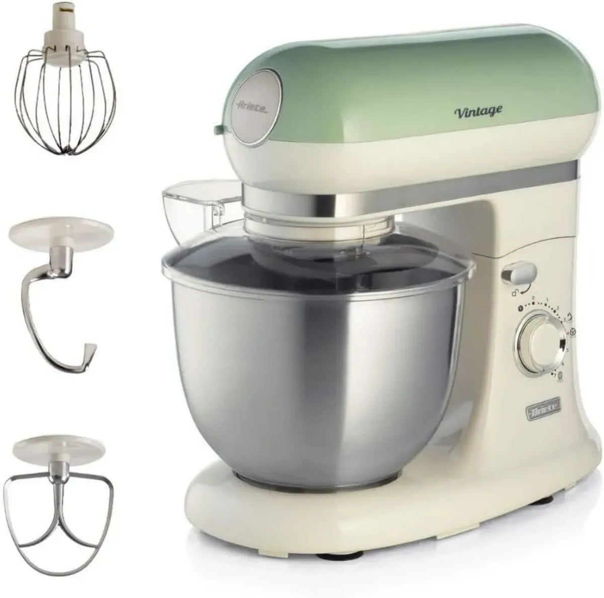 Impastatrice Planetaria Ariete Vintage, 5.5L, 1200W, 7 Velocit¨¤, Verde