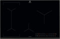 Electrolux Piano Cottura Induzione 4 Zone 80cm, Hob2Hood? e Bridge, Nero