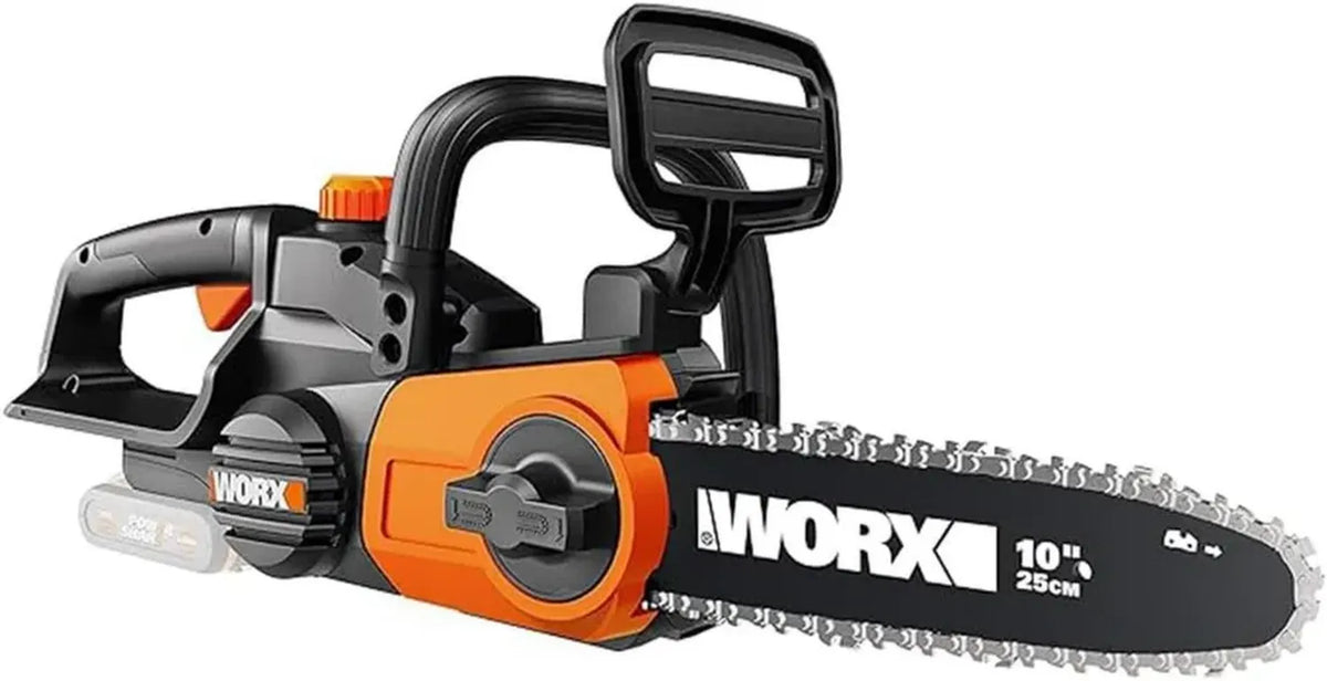 Motosega a Batteria WORX WG322E.9 20V per Potatura e Giardinaggio, Lama da 25 cm - Solo Corpo