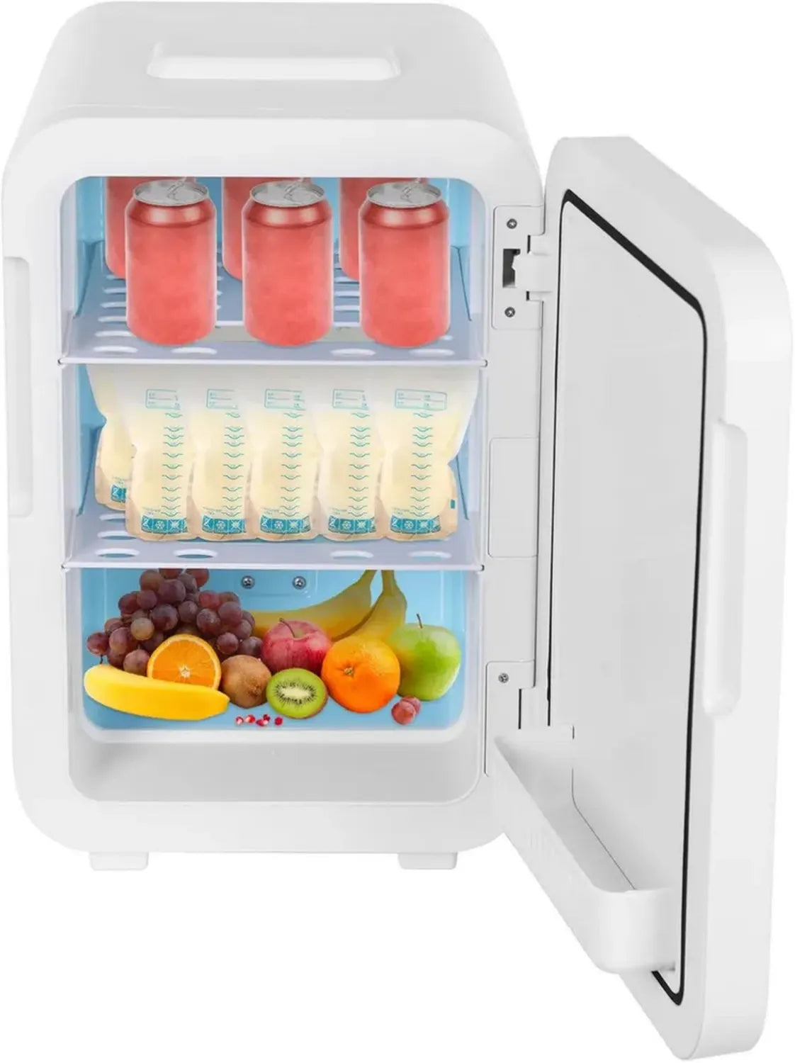 Mini Frigorifero Portatile 20L con Display LED, 220V/12V, Funzione Caldo/Freddo per Casa, Ufficio e Campeggio