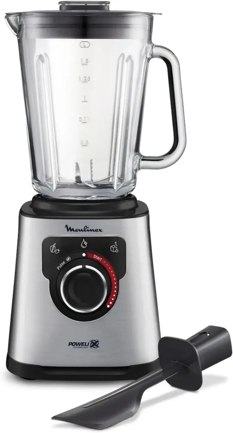 Frullatore Moulinex PerfectMix+ con Lame Powelix, Pulizia Automatica, Motore 1200W