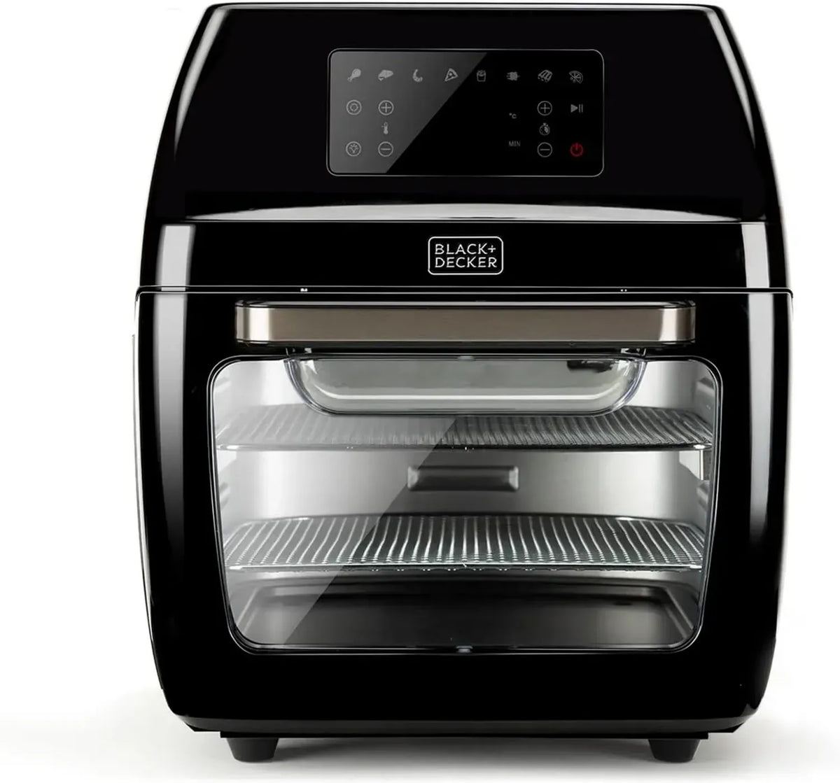 BLACK+DECKER Friggitrice ad Aria 12L, Forno Elettrico 1700W, Porta Trasparente