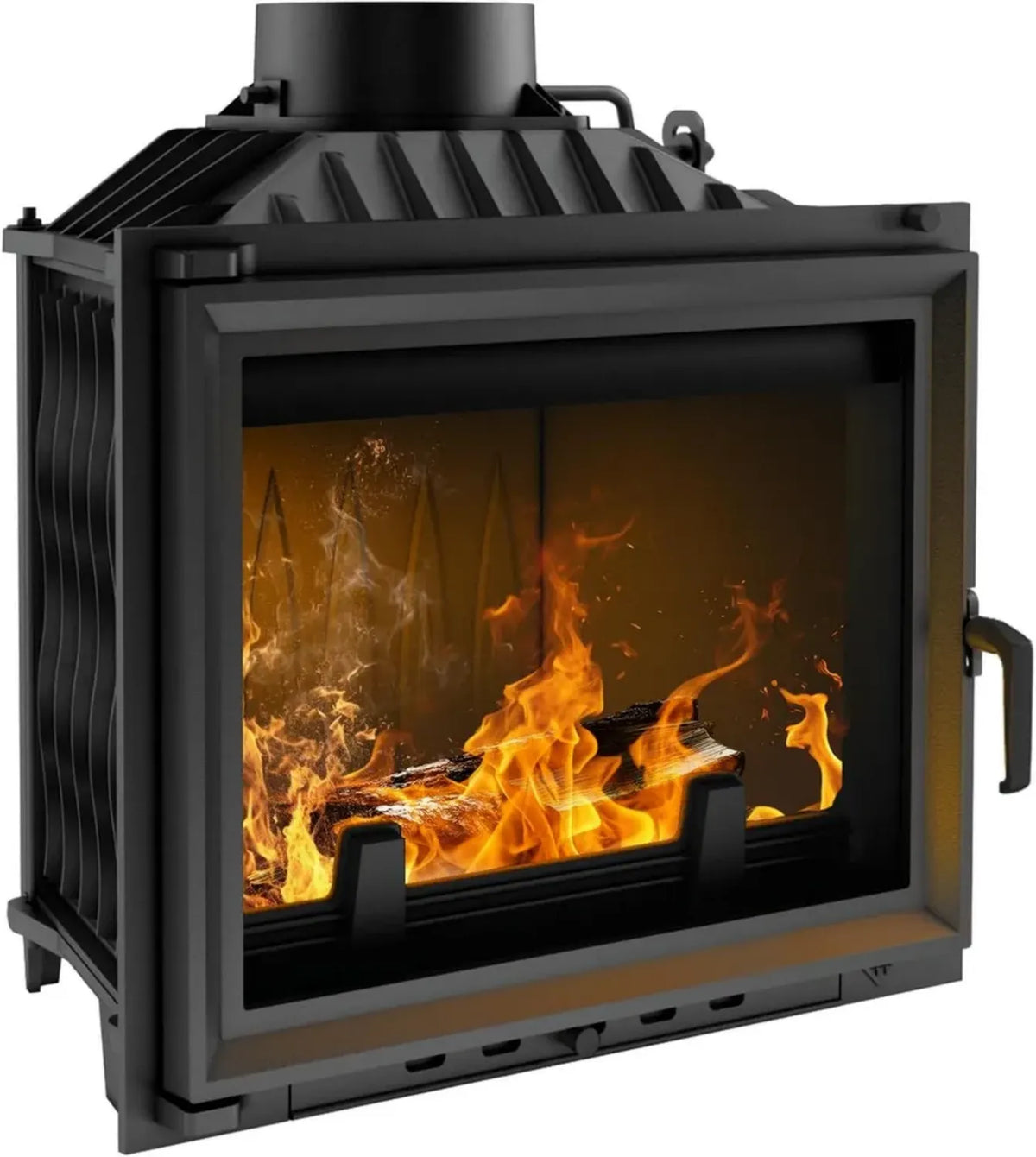 Stufa a legna in ghisa Kratki Antek 10kW ?180 con efficienza termica al 76%, classe energetica A