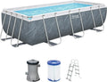 Piscina Bestway Steel Pro MAX rettangolare 4,04x2,01x1,00 m, grigio