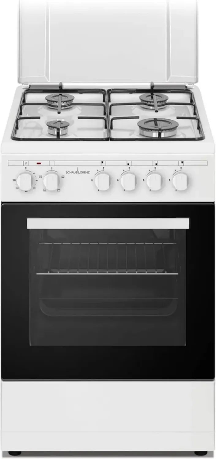 Cucina a Gas con Grill 50x50 Bianca con Accensione Automatica