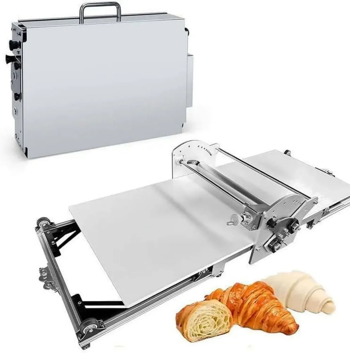 Impastatrice Elettrica Regolabile per Pasta, Pizza e Dolci, Superficie Antiaderente