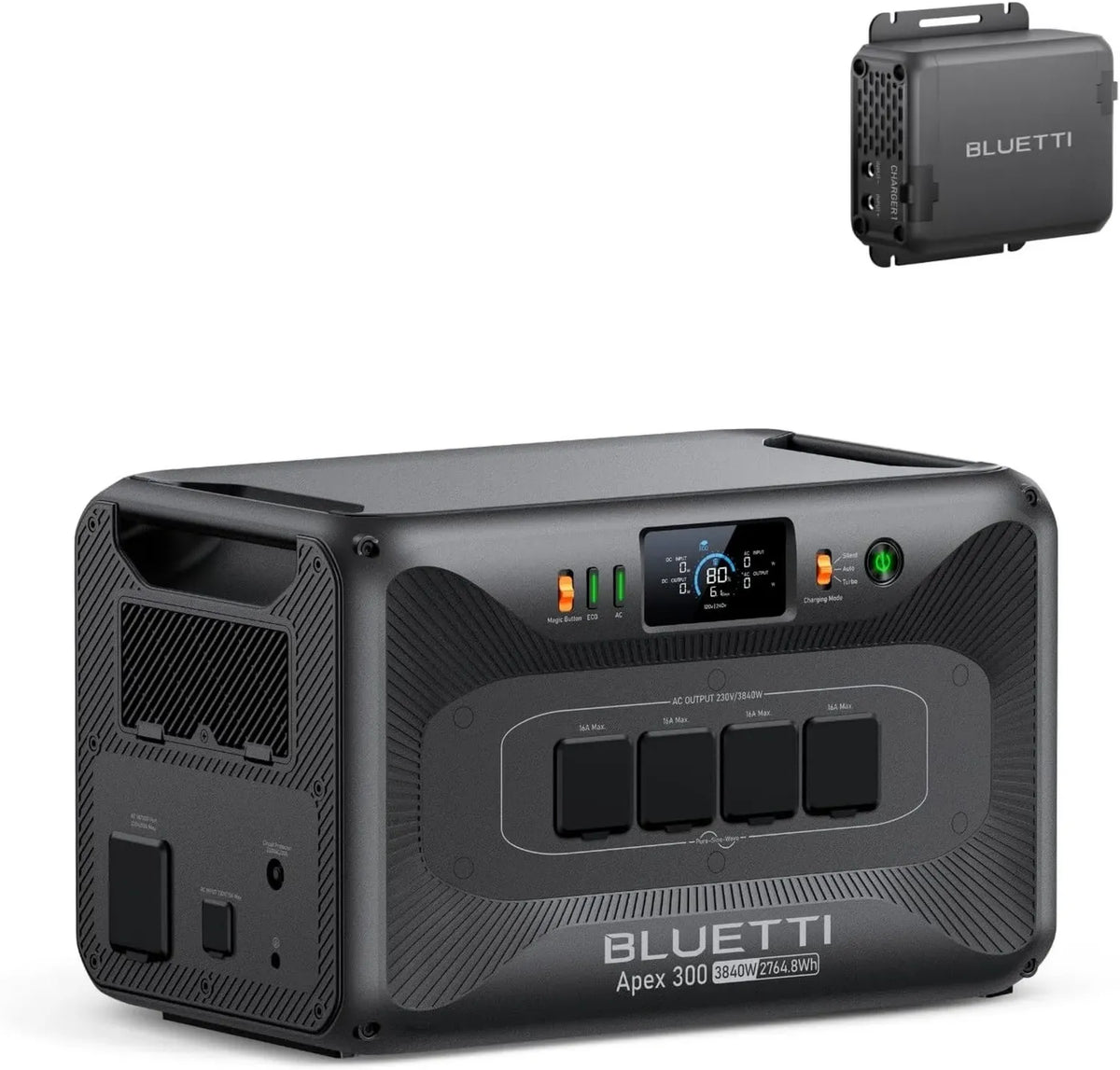 Generatore Solare BLUETTI Apex 300, Batteria LFP 2764,8Wh, Caricatore Rapido 560W, Uscite CA 3840W