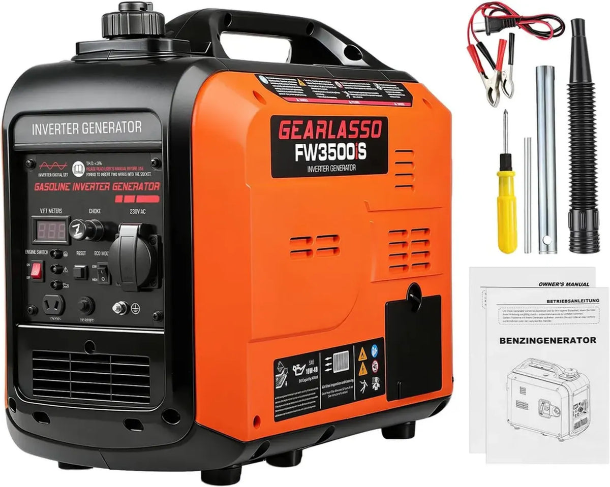 Generatore Inverter 3300W Silenzioso con USB e Avviamento Elettrico 230V