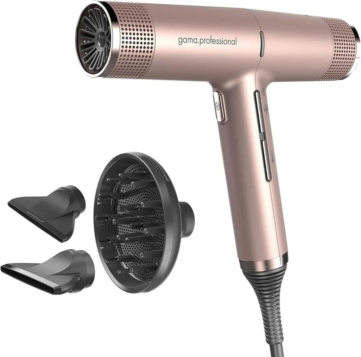 Asciugacapelli iQ Perfetto Gama Italy - Leggero e Silenzioso con Tecnologia Ionica, Rosa