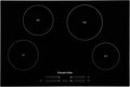 Piano cottura a induzione Russell Hobbs 77 cm, 4 zone, controllo touch, timer 99 minuti, funzione boost, 9 livelli di potenza, 7000 W, sicurezza