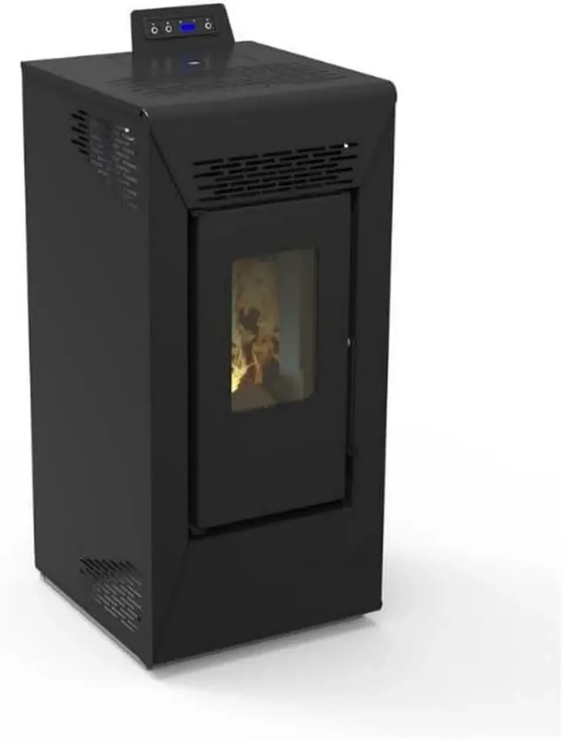 Stufa a pellet canalizzata Courmayeur 8,74 kW in nero - San Marco
