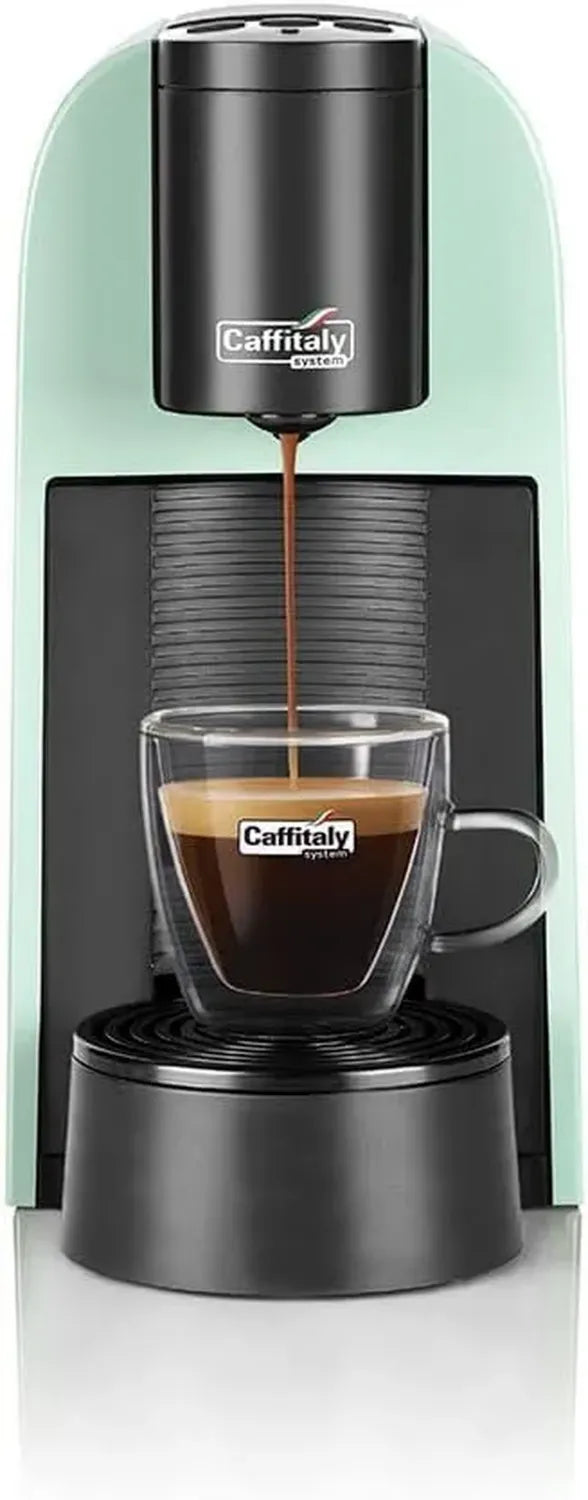 Macchina da Caff¨¨ Caffitaly Volta S35, Compatta e Veloce, per Capsule Originali, Multibevanda, Verde
