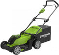 Greenworks Rasaerba Senza Fili 41cm per Prati Fino a 500m2, Sacca 50L, Escluso Batteria e Caricabatterie