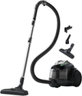 Electrolux EL61C2GRN Aspirapolvere Ecologico Senza Sacco, 700W, Capacit¨¤ 1.6L, Spazzola Parquet, 3 in 1 Accessorio, Plastica Riciclata, Nero
