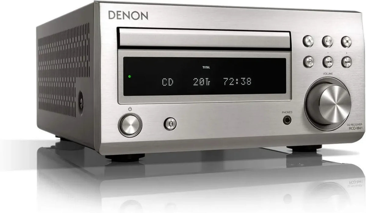 Denon RCD-M41 Ricevitore Audio con Sintonizzatore DAB, Argento