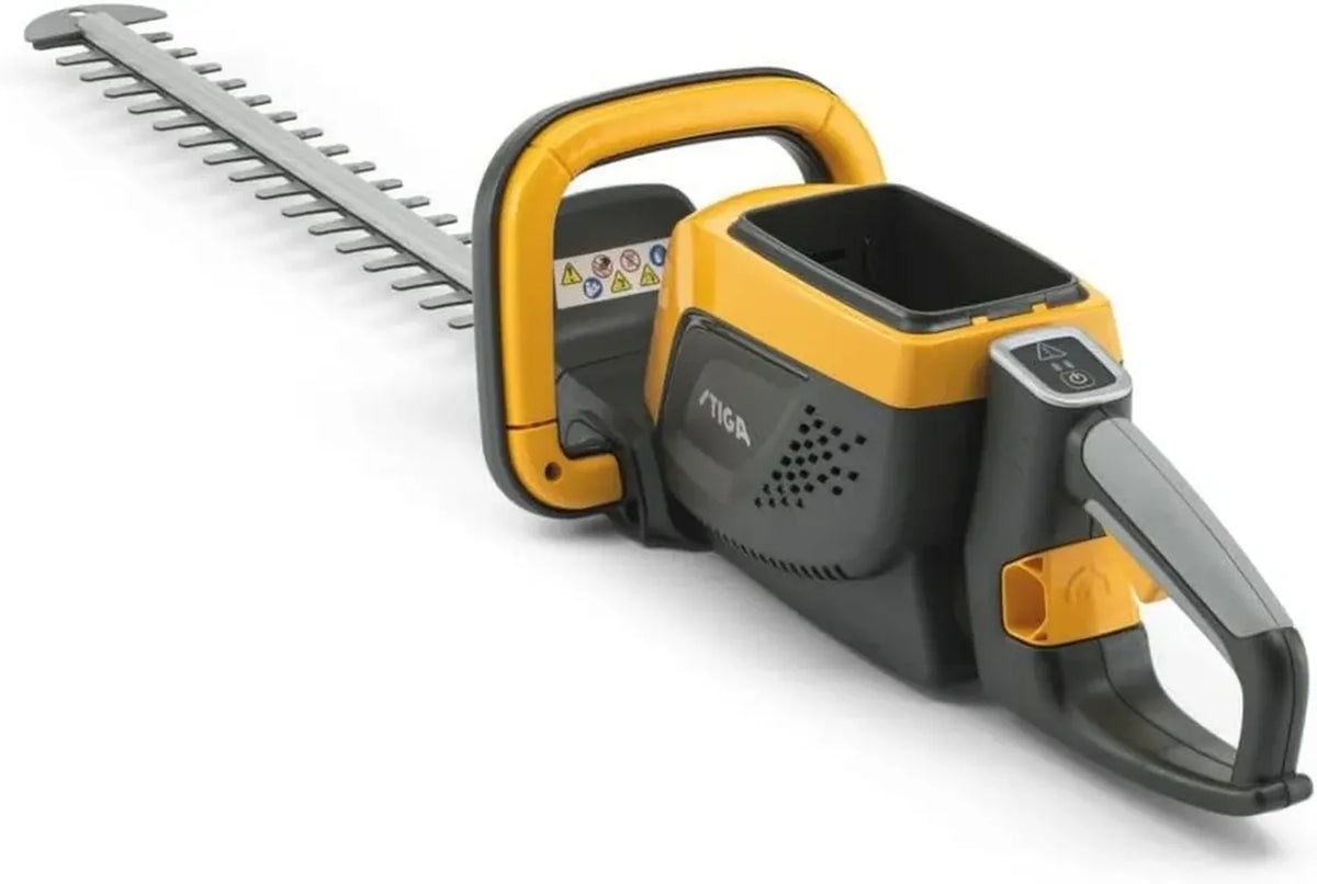 Tagliasiepi a Batteria STIGA HT 500e, 48V, Doppia Lama 58 cm, Impugnatura Rotabile a 180¡ã, Ideale per Siepi