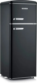 Severin RKG 8932 - Frigorifero Retr¨° Doppia Porta 208L Classe A++, Nero Statico