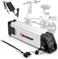 Batteria al Litio per Bicicletta Elettrica 36V 15AH, Compatibile con Motori 200W-500W, con Caricatore 42V, Sicurezza con Serratura, BMS e Maniglia