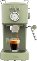 Macchina da Caff¨¨ Espresso Cecotec 20 Bar con Sistema Thermoblock, Verde Retro