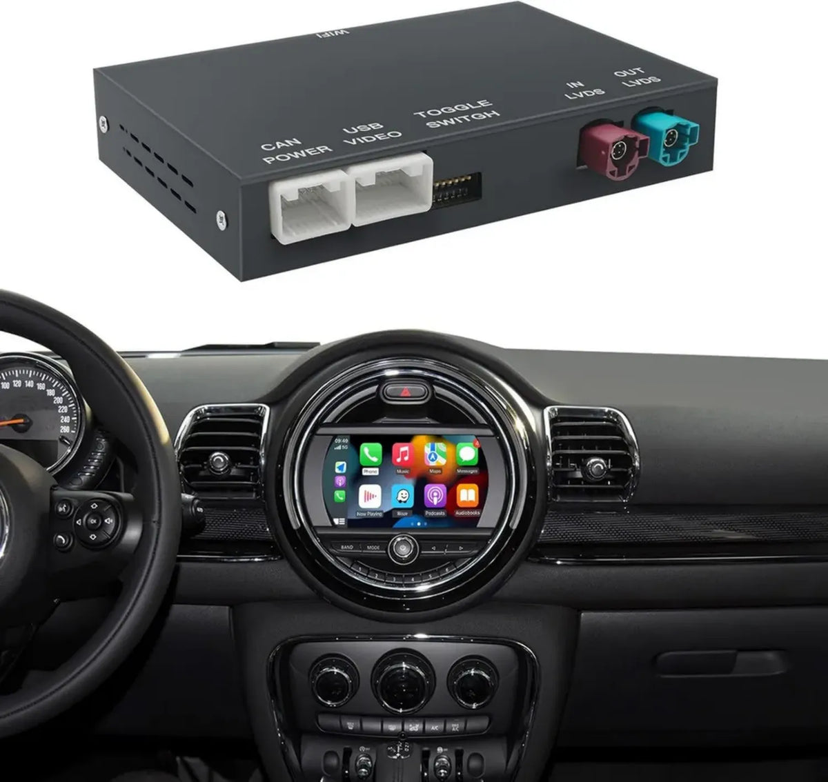 Modulo CarPlay/Android Auto wireless per BMW Mini Cooper 2014-2018 con sistema NBT