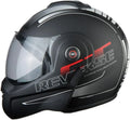 Casco Modulare Moto BHR 807 REVERSE Omologato ECE con Flip-Up 180¡ã e Sgancio Micrometrico, Nero, Taglia XS