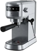 Macchina per Espresso Electrolux in Acciaio Inossidabile con Montalatte e Tecnologia di Controllo del Calore, 1250 W