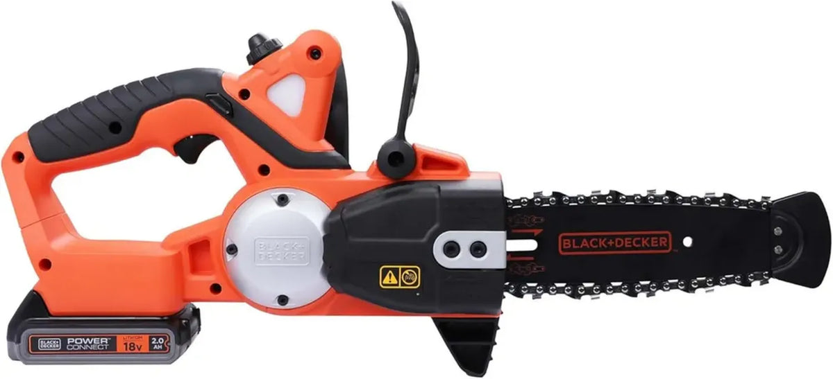 Motosega a Batteria BLACK+DECKER 18V, Taglio Fino a 20cm, 2.0Ah
