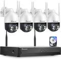 Sistema Videosorveglianza WiFi 10CH 5MP NVR con HDD 1TB e Telecamere PTZ 360¡ã