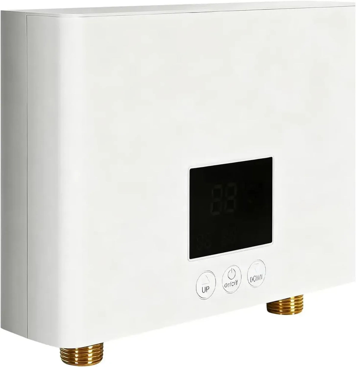 Scaldabagno istantaneo 5000W 220V, display LED, regolazione a 3 livelli, telecomando, per cucina e bagno