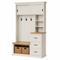 Appendiabiti Ingresso MDF con Ganci e Cesti