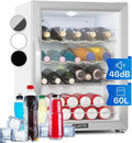 Frigorifero Portatile KLARSTEIN 60L con Porta in Vetro e Ripiani, per Birra e Camera