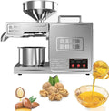 Frantoio Elettrico per Olio in Acciaio Inossidabile, Spremitura Freddo/Caldo, Alta Efficienza, 3-6kg/h, Controllo della Temperatura