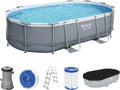 Piscina Ovale Power Steel Bestway con Filtro 488x305x107 cm
