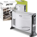 Imetec Eco Rapid Stufa Elettrica 2000 W con Efficienza Energetica, Termoconvettore Silenzioso a 4 Temperature