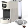 Macchina da Caff¨¨ Espresso a Cialde E.S.E. con 10 Cialde Incluse, Serbatoio 1.2L, Funzione Spegnimento Automatico, Espulsione Facilitata, Vassoio Regolabile - Beige