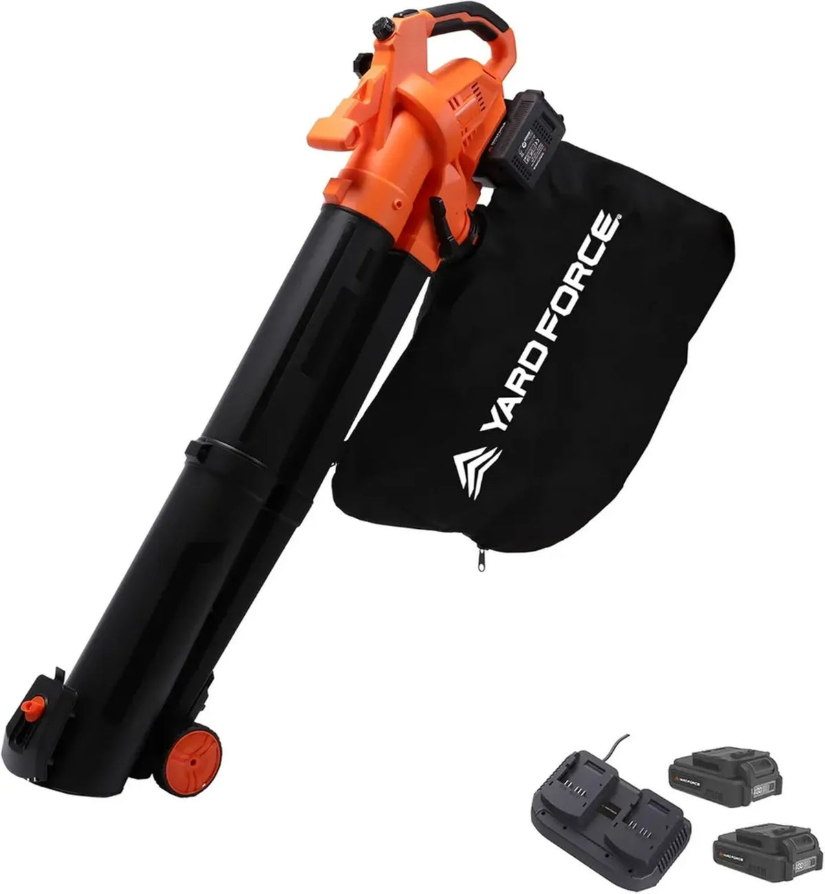 Soffiatore Aspiratore Senza Fili 40V 3 in 1 con Sacco 45L e Funzione Pacciamatura